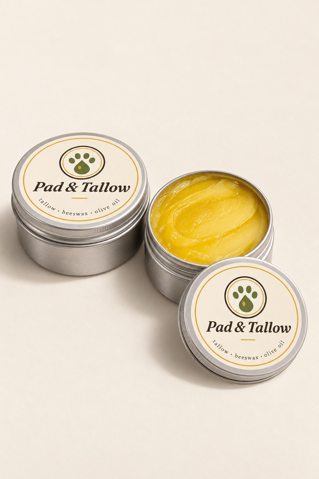 Tallow paw balm: 2 x 60ml